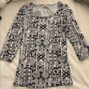 Pattern 3/4 long sleeve shirt